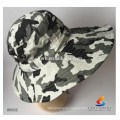 HW035 LINGSHANG100%POLYESTER Fashion Custom Camo boonie snapback Caps with Strings Beach Fishing bucket Hat